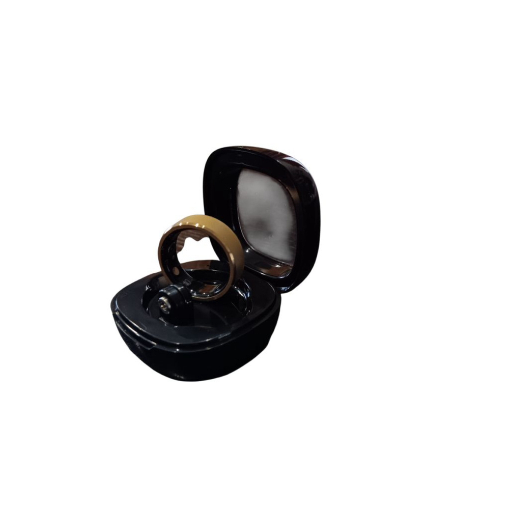 Smart Ring NWT Beautiful Brushed Gold Tone Fitness Tracker Sleep, HR, BP Steps - Picture 6 of 15